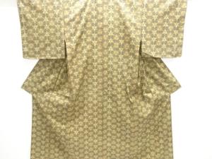 亀甲に花模様本場大島紬着物アンサンブル(染)